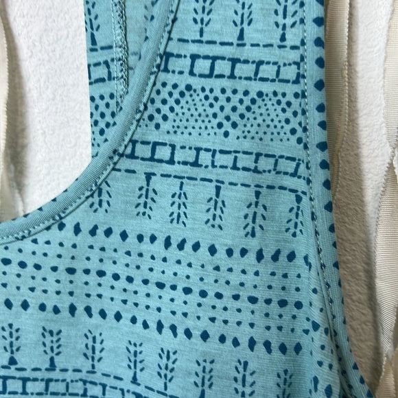 Toad & Co Teal Printed Tank Size Small - Picture 7 of 12